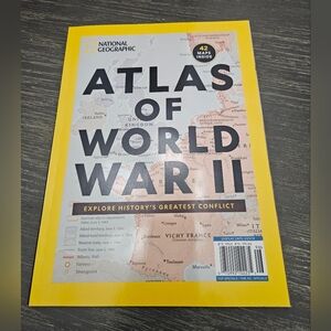 National Geographic Atlas of World War II Magazine. 42 Maps. Collectible